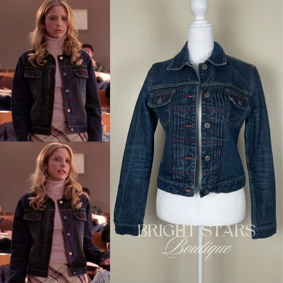 Jackets & Blazers - Rare Denim Jacket ALT Wash ASO Buffy Summers Buffy the Vampire Slayer Y2K Blue